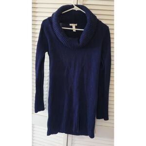 Blue Turtleneck Top by Ambiance Apparel - Size M